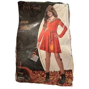 Girl Sam Costume Child Size Large Size 12-14 Halloween, Complete New Never Worn